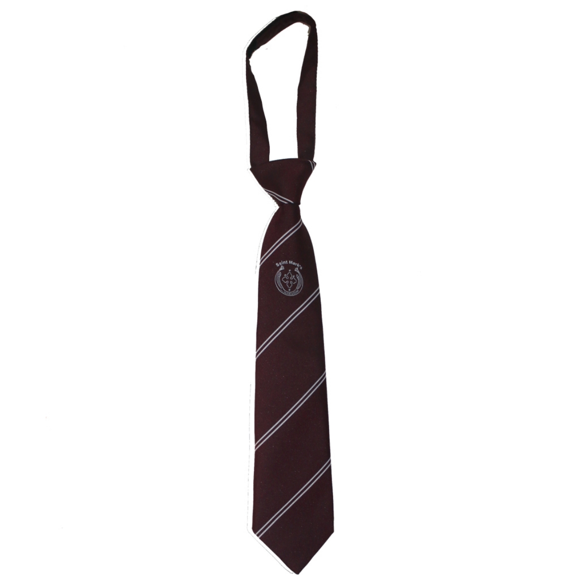 Picture of St Marks Maroon Velcro Tie K-3